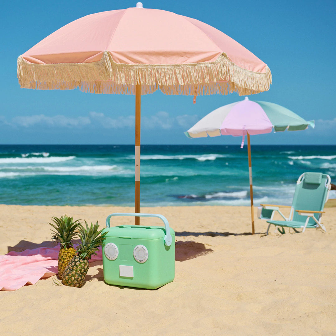 Browse our big beach umbrellas, beautiful beach blankets, quick dry surfer towels, and tote bags to put everything in.