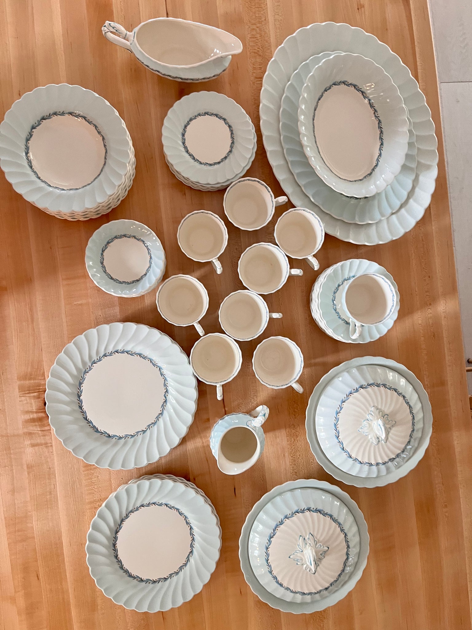 Myott Staffordshire Blue Chelsea Set of Dishes