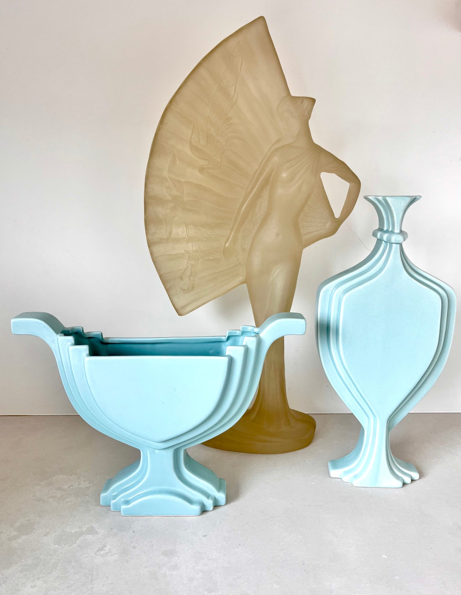 Global Views "sliced" Vase Art Deco Inspired