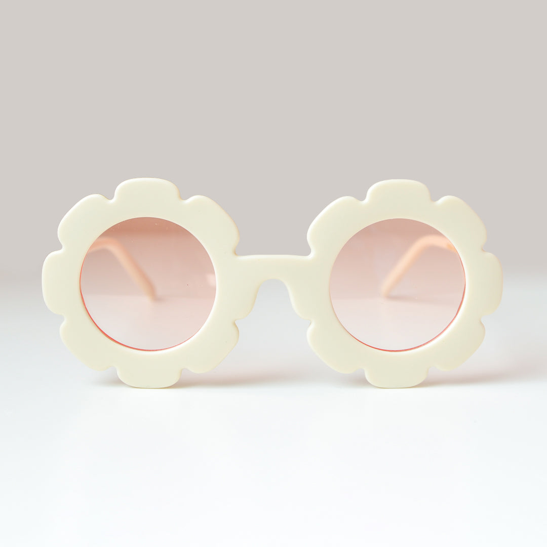 Kid's Flower Sunglasses - Ivory