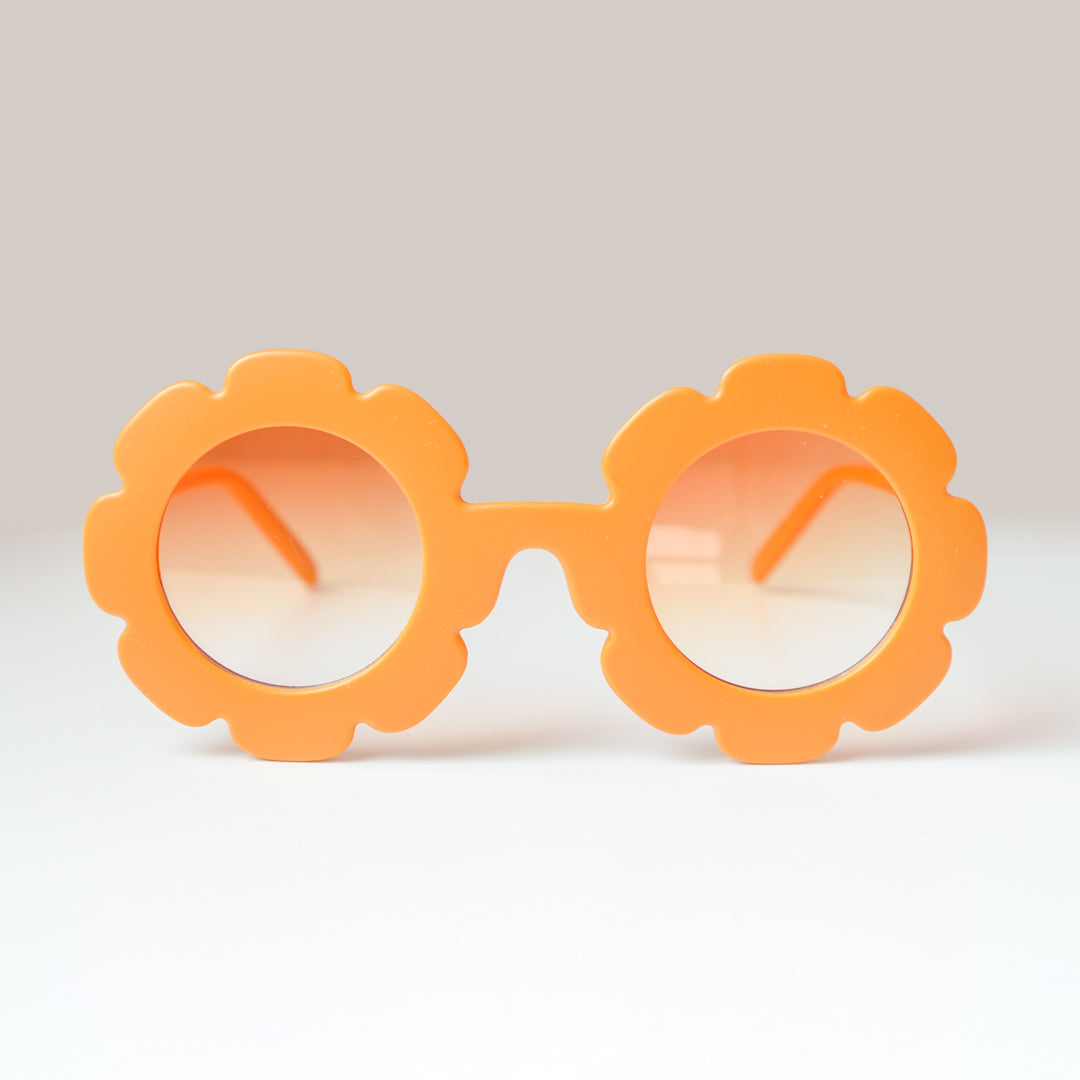 Kid's Flower Sunglasses - Orange