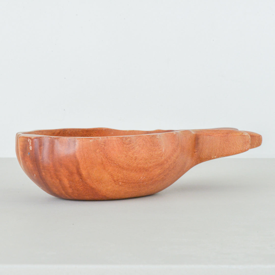 Pineapple Carved Wood Bowl