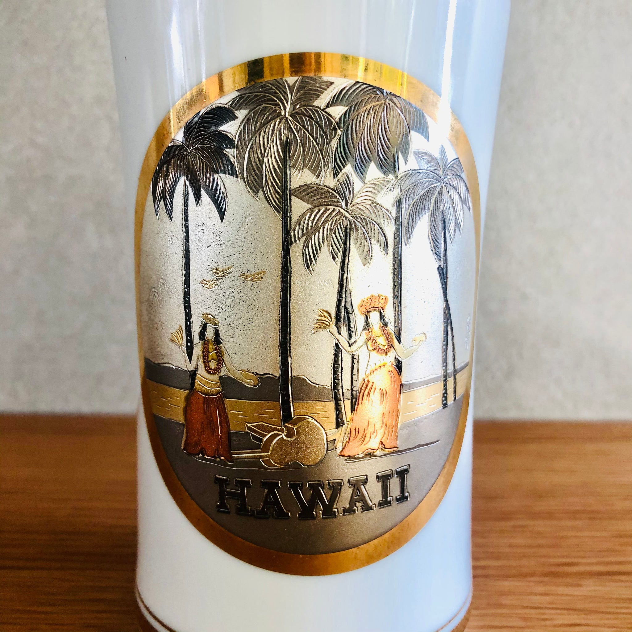 Vintage Chokin Hawaii Vase