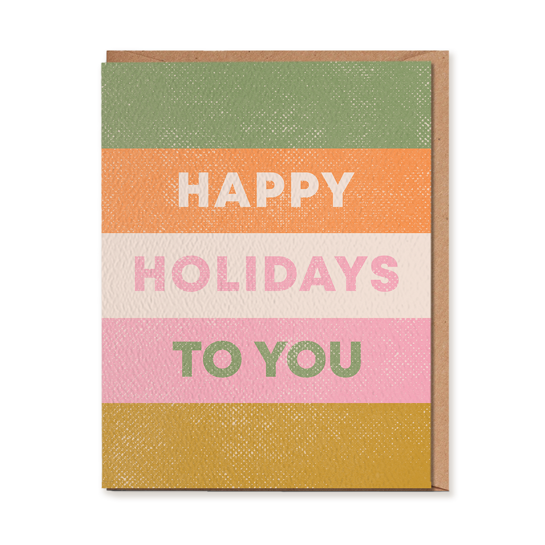 Happy Holidays to You Greeting Card