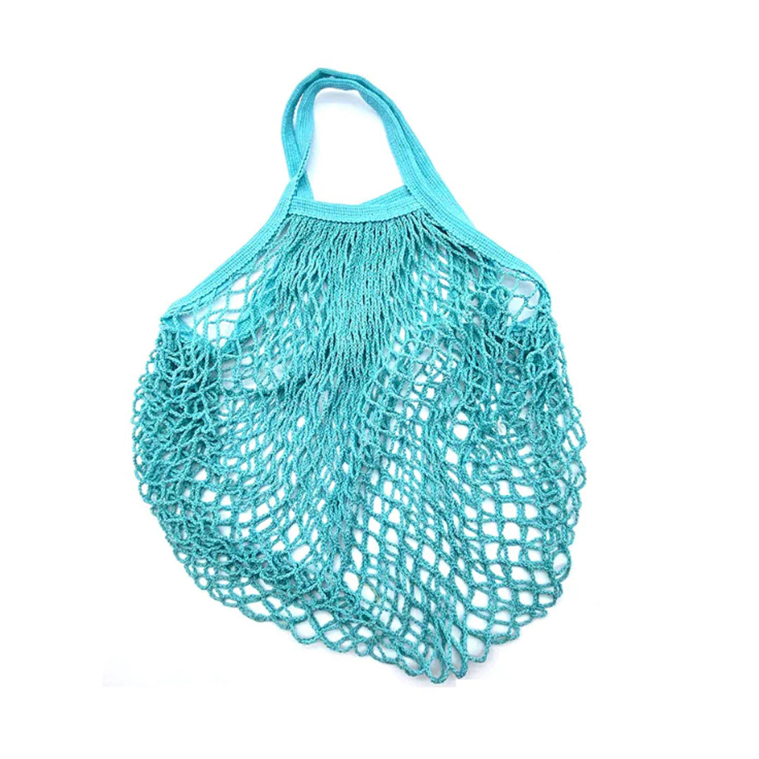 Stretchy Woven Cotton Bag - Teal