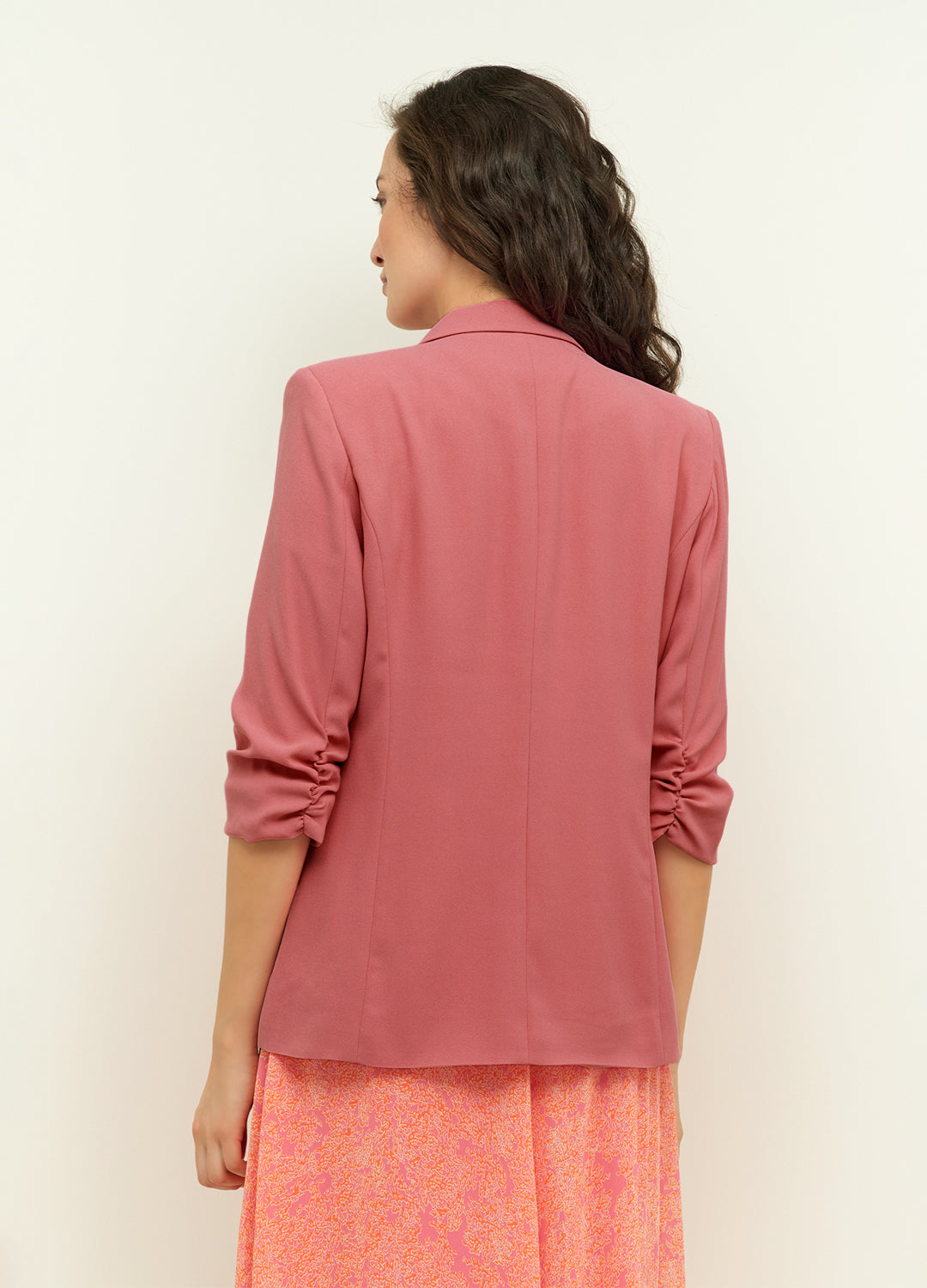 Back of the Cream Clothing Cocamia Blazer in Flowering Ginger pink at Inner Beach Co, Toronto, Ontario, Canada