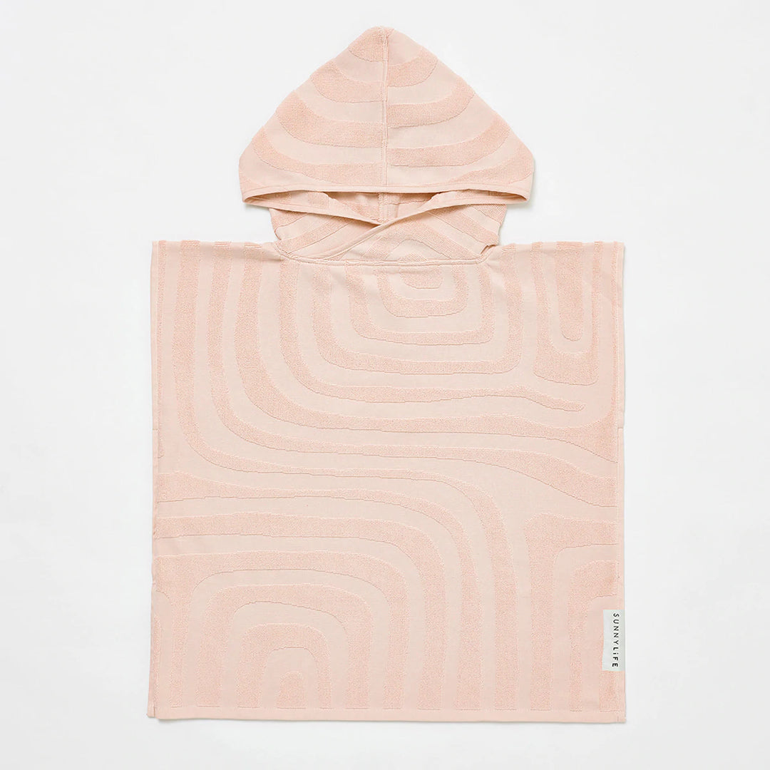 SUNNYLiFE Kids Terry Beach Hooded Towel in this cute pink hue at Inner Beach Co, Toronto, Ontario, Canada