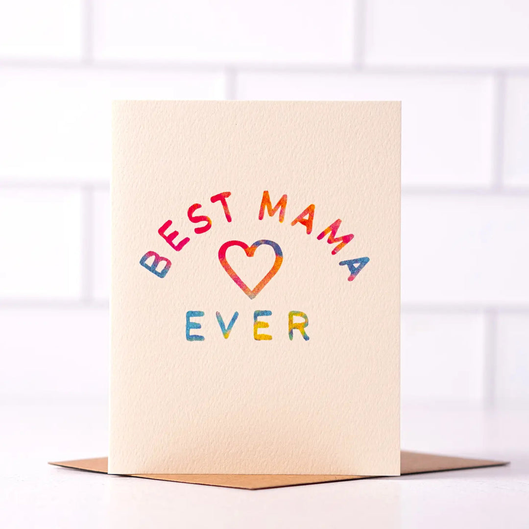 Daydream Prints 'Best Mama Ever' Mother's Day Greeting Card with kraft envelope at Inner Beach Co, Toronto, Ontario, Canada