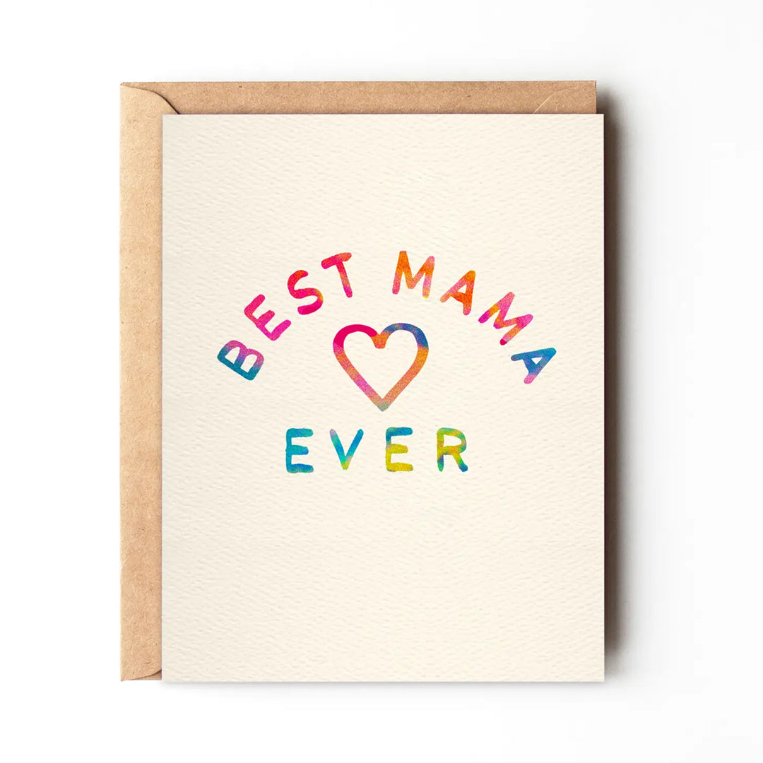 Daydream Prints 'Best Mama Ever' Mother's Day Greeting Card with kraft envelope at Inner Beach Co, Toronto, Ontario, Canada