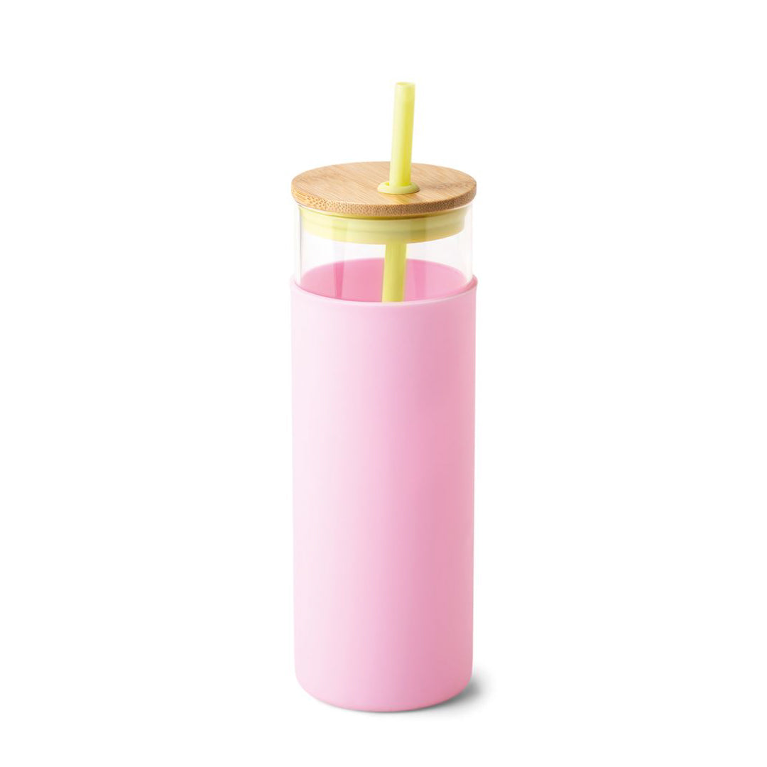 Tumbler with Straw - Citron Pink