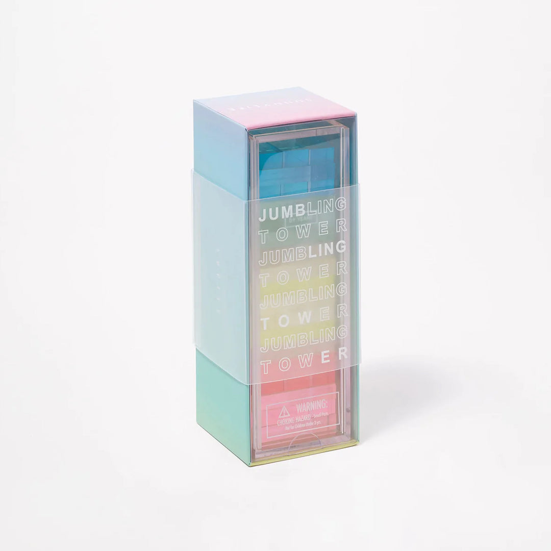 Mini Lucite Jumbling Tower - Aurora