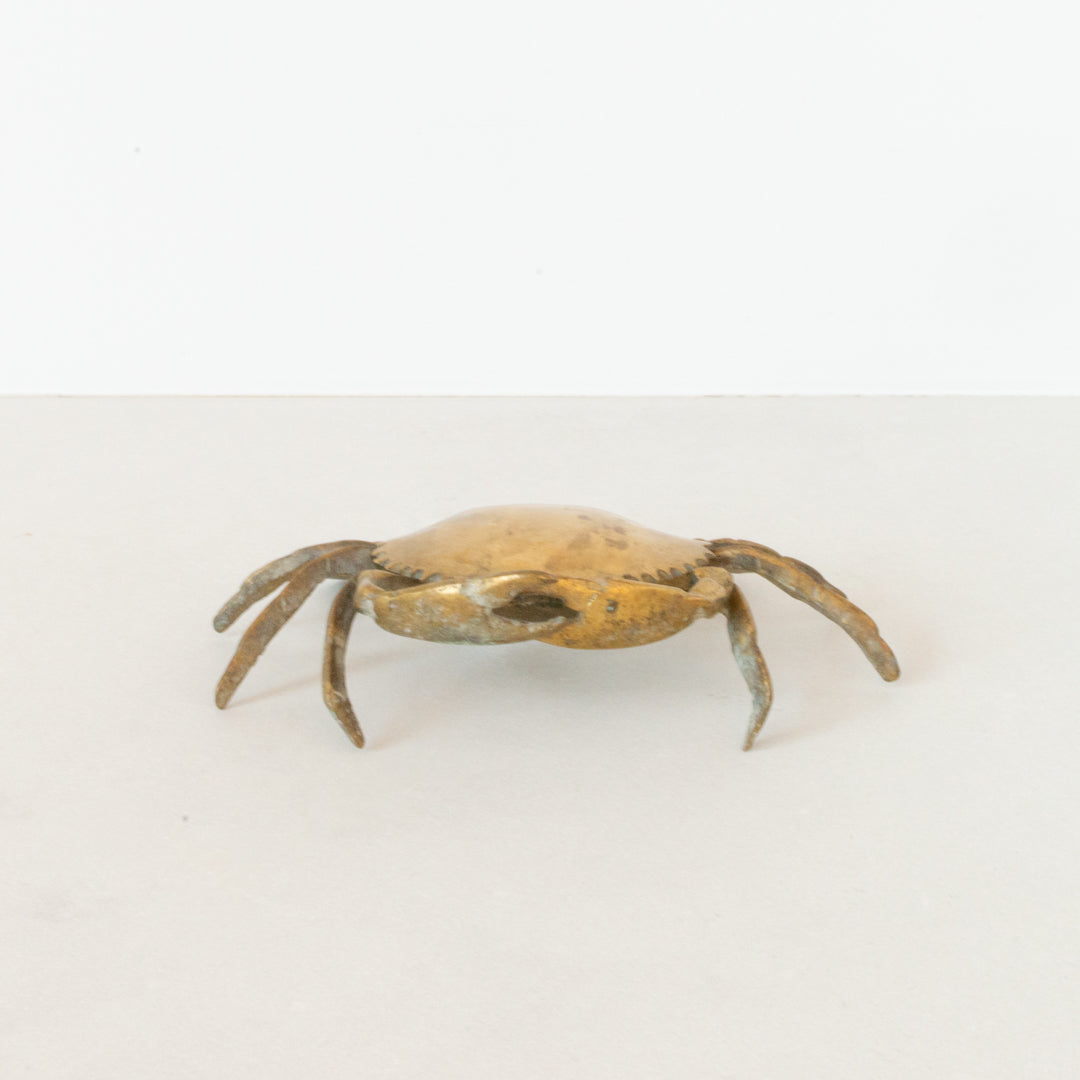 Vintage brass crab trinket dish with hinged shell at Inner Beach Co, Toronto, Canada