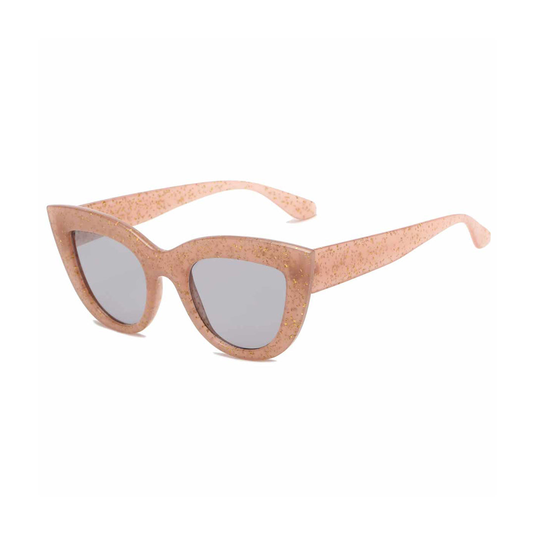 Sock Hop Peach Glitter Sunglasses