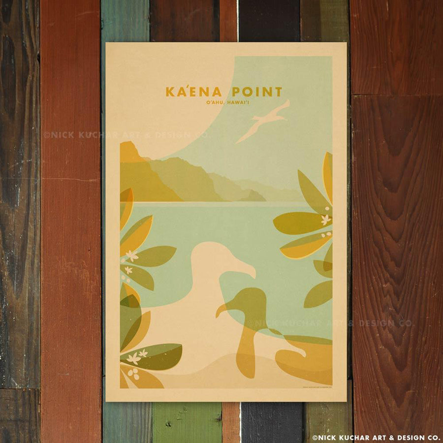 Nick Kuchar Ka'ena Point 12x18 Hawaiian inspired Travel Print at Inner Beach Co Port Credit Ontario Canada
