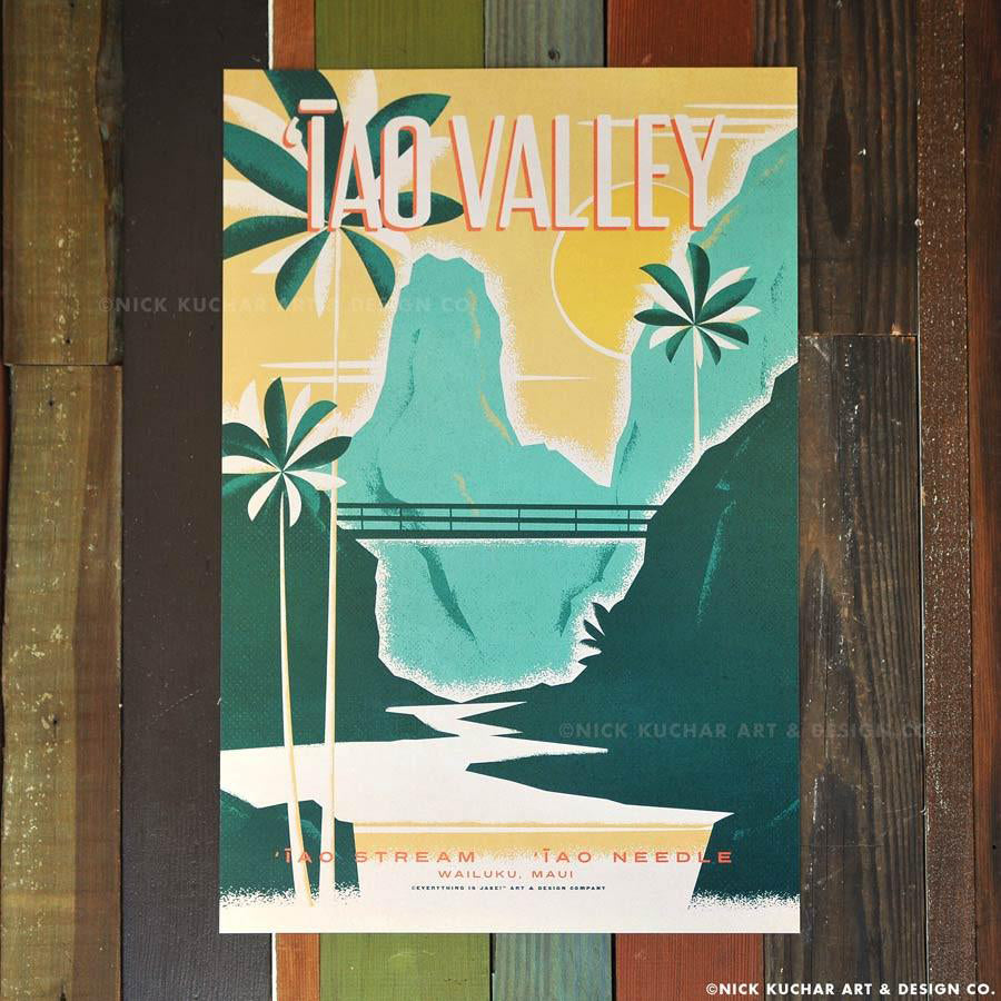 Nick Kuchar ʻĪao Valley 12x18 Travel Print at Inner Beach Co Port Credit Ontario Canada