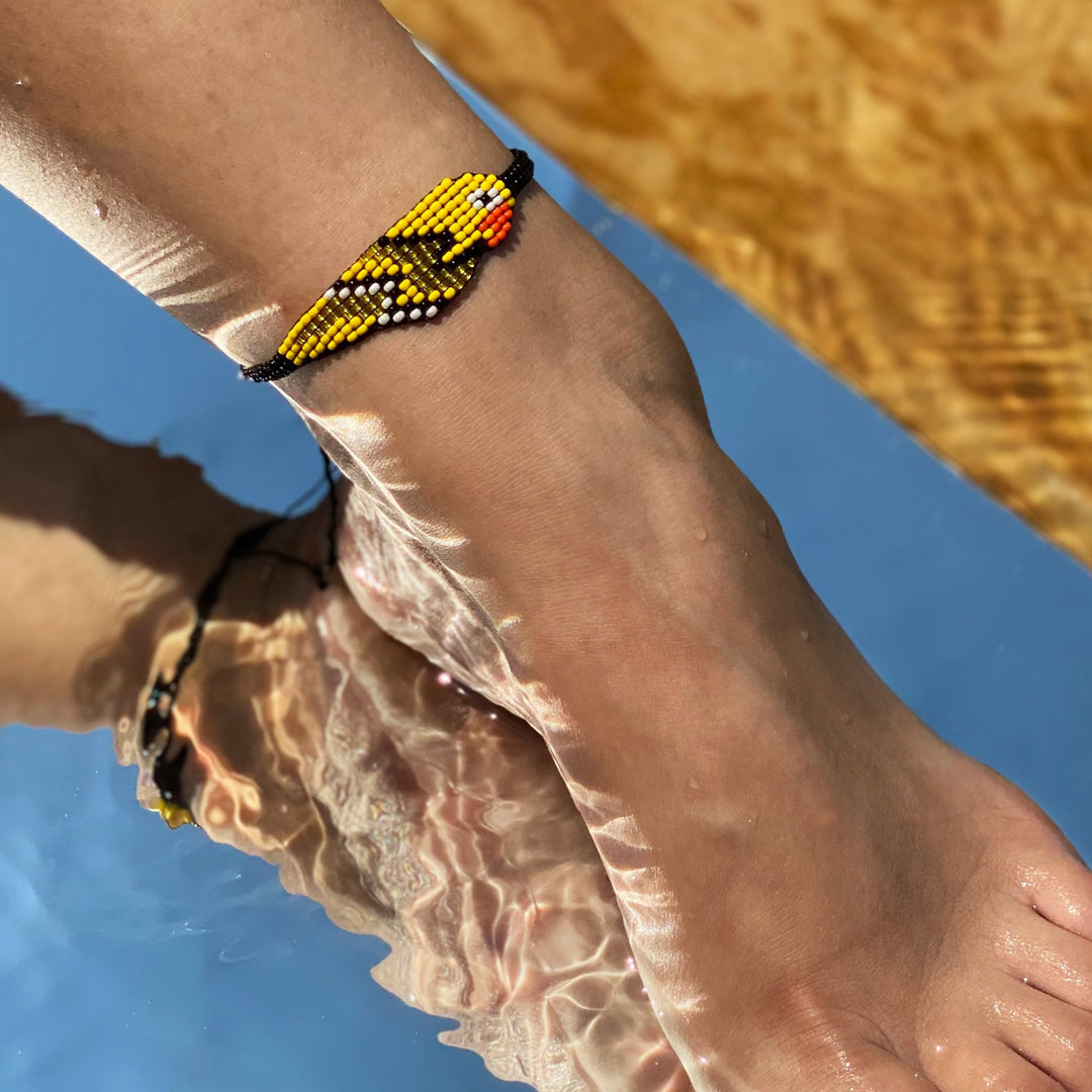 Parrot Anklet - Yellow