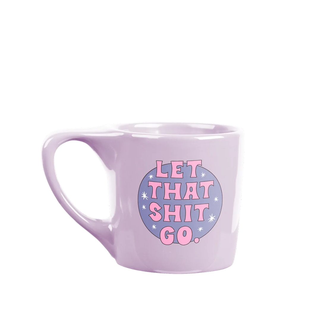 Talking Out of Turn 'Let That Sh!t Go' 10oz. ceramic element mug at Inner Beach Co, Toronto, Ontario, Canada